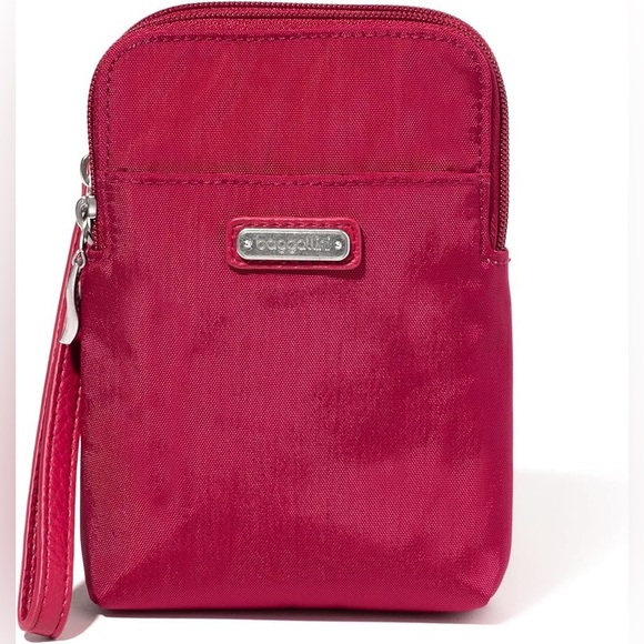 Baggallini Handbags - Baggallini Wristlet Small Travel Wallet Red Passport Cards RFID